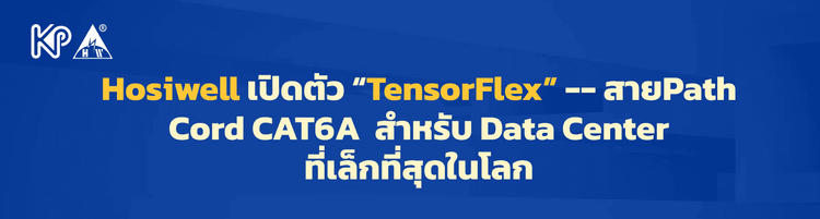 Hosiwell เปิดตัว “TensorFlex” -- สายPath Cord CAT6A สำหรับ Data Center ...